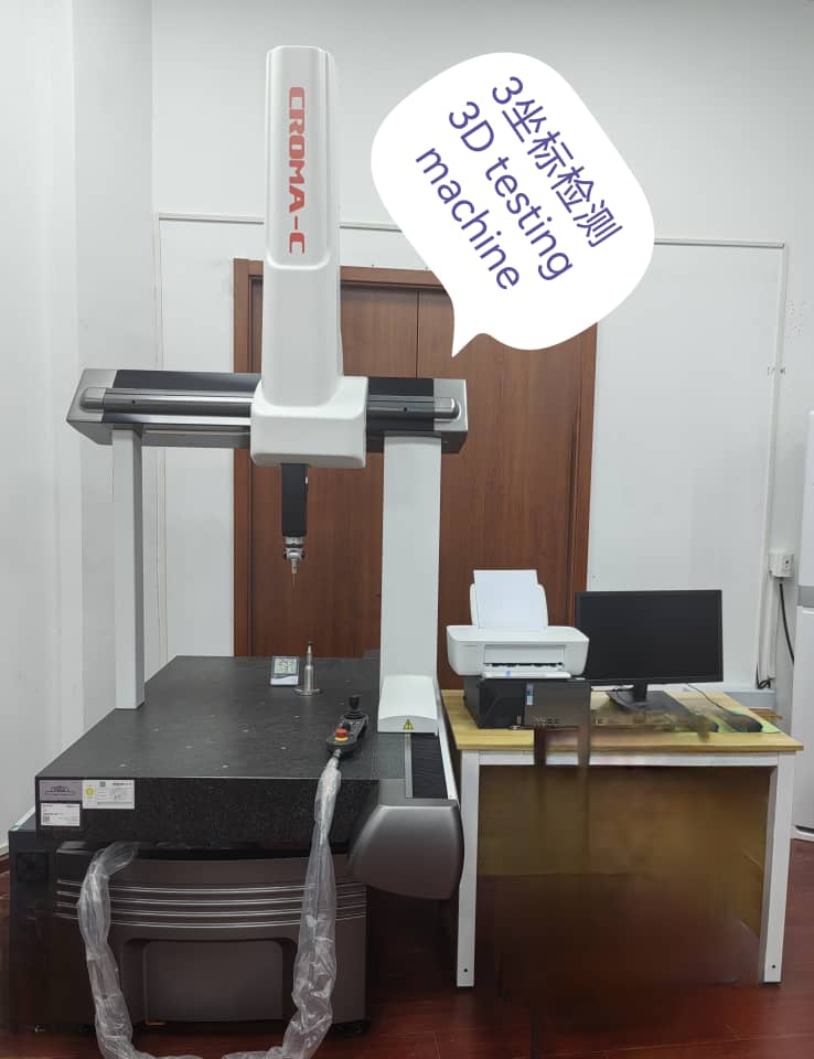 3D testing machine for dimensional accuracy verification of machined bronze parts