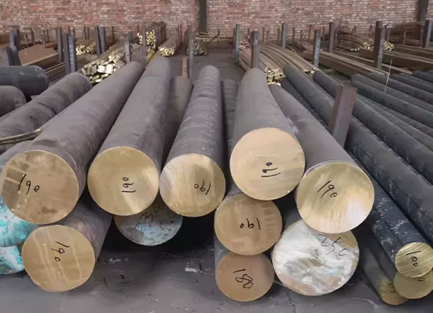 Bronze bar stock, raw material, and machined bearing blanks for custom components