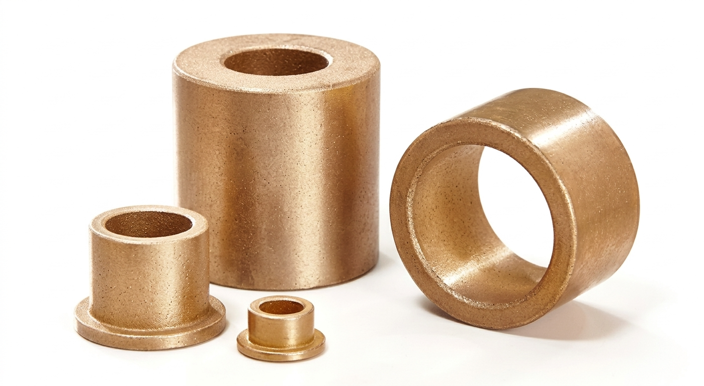 Oil impregnated sintered bronze Oilite bushings for low maintenance bearings